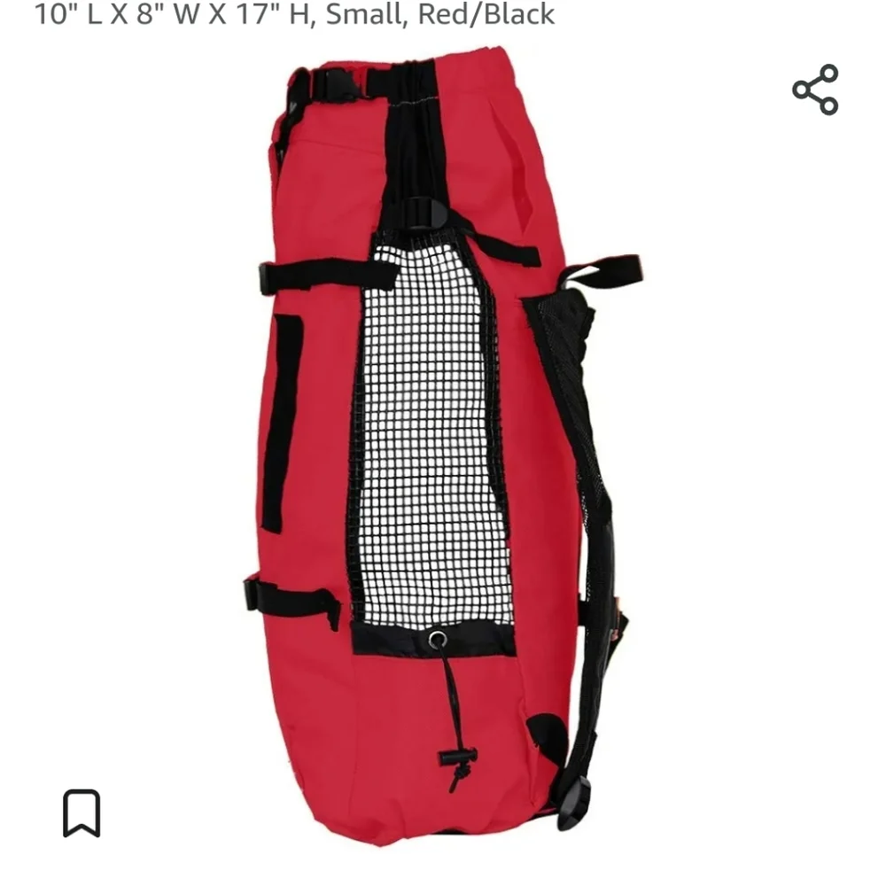 K9 Sport Sack Air Forward Facing Backpack Red Dog Carrier, small medium …